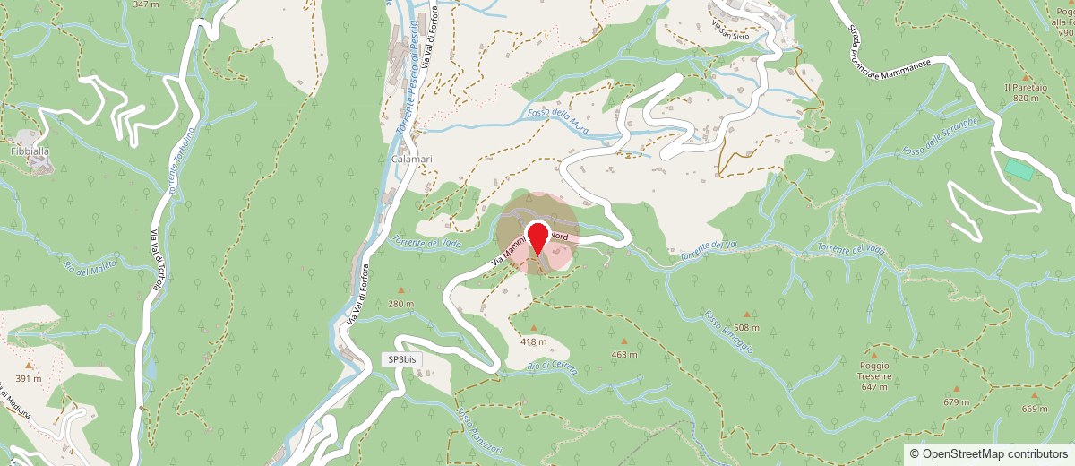 La sede in via Mammianese, in località Vellano a Pescia