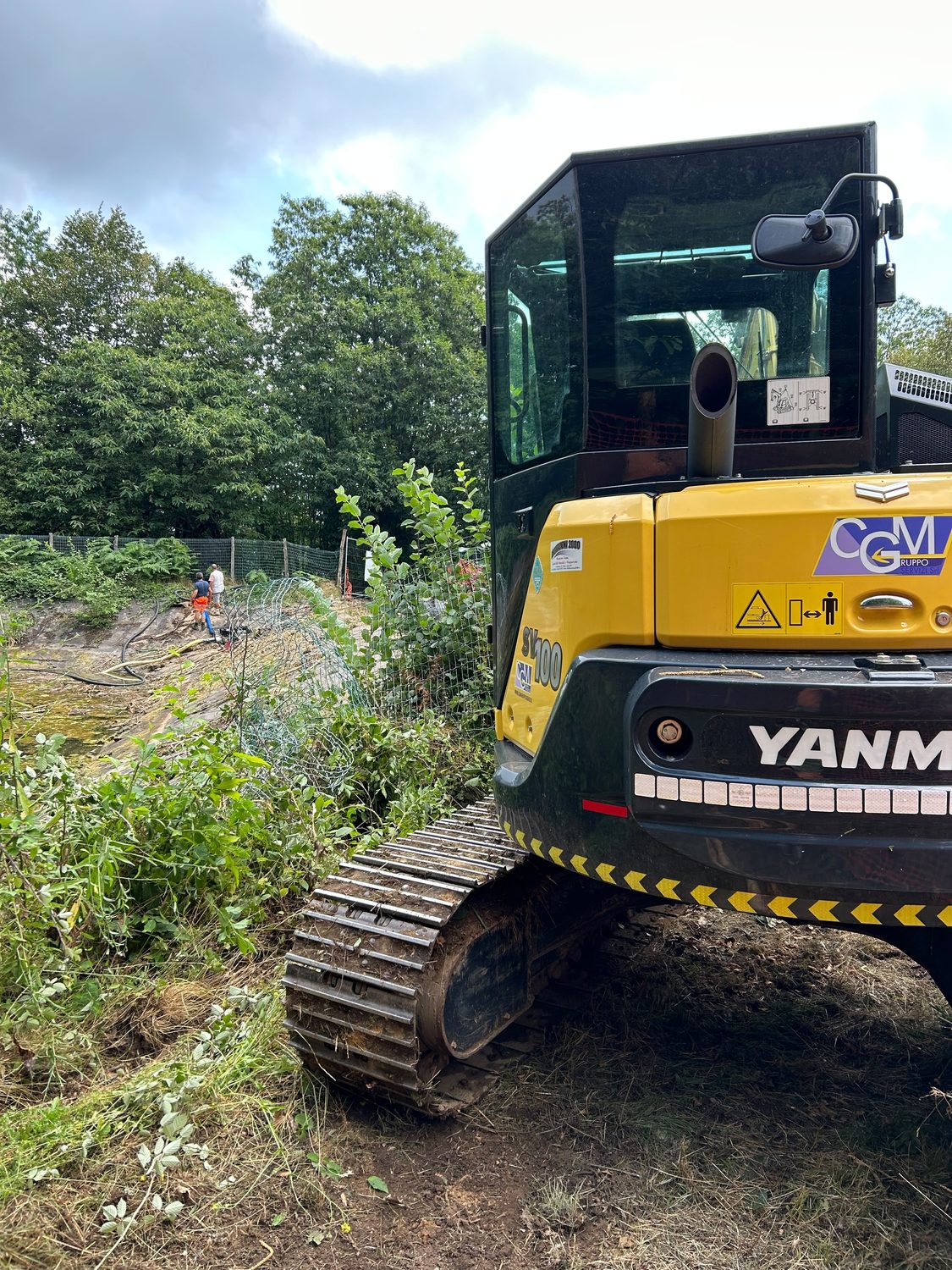 Il Yanmar SV 100 in quota