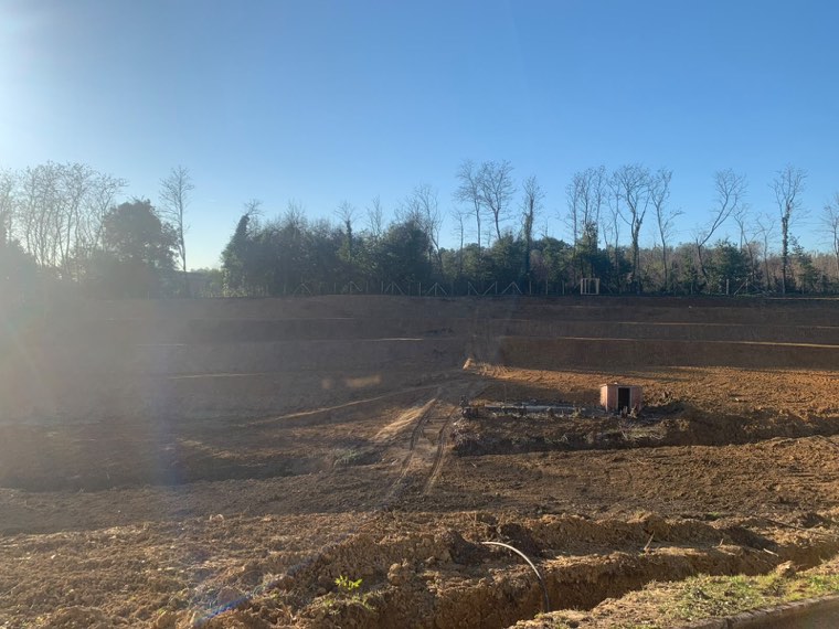 Spianamento di terreno