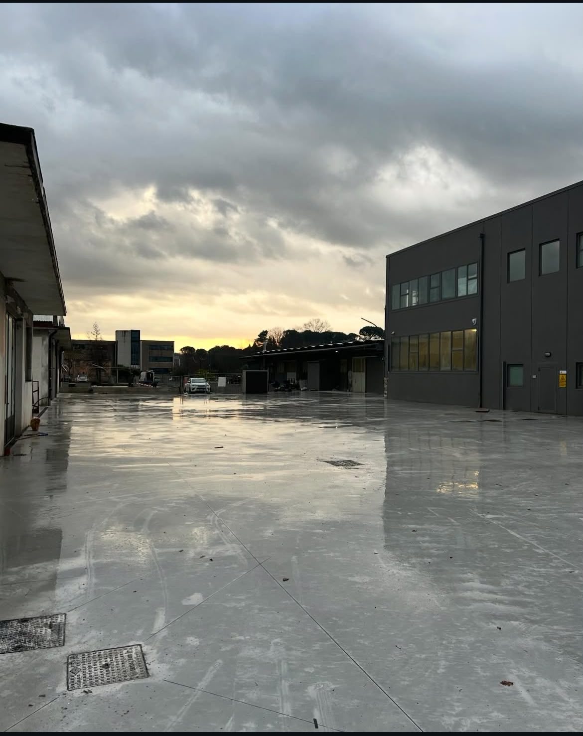 Pavimentazione industriale in calcestruzzo