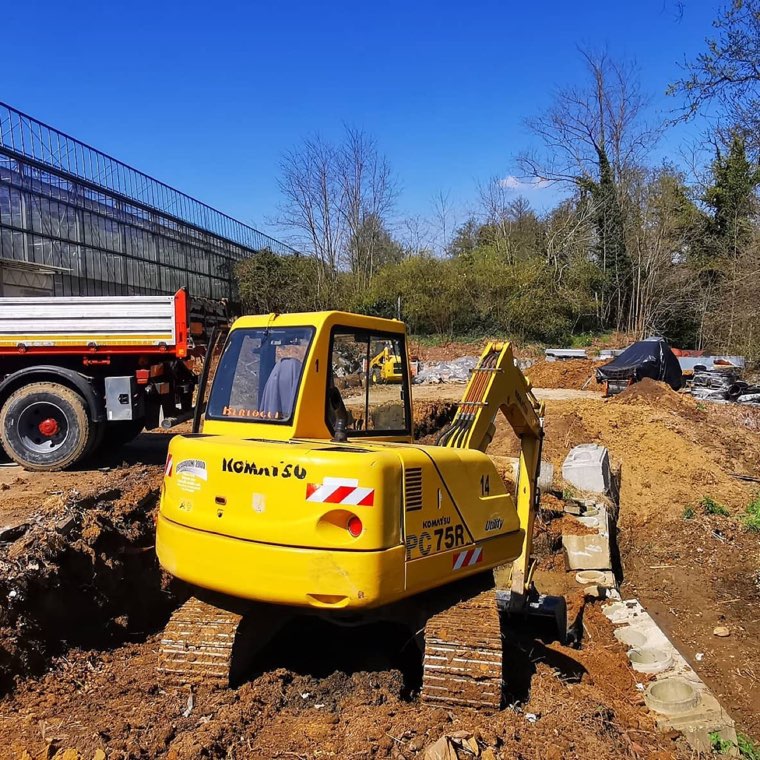 Sottoservizi in cantiere
